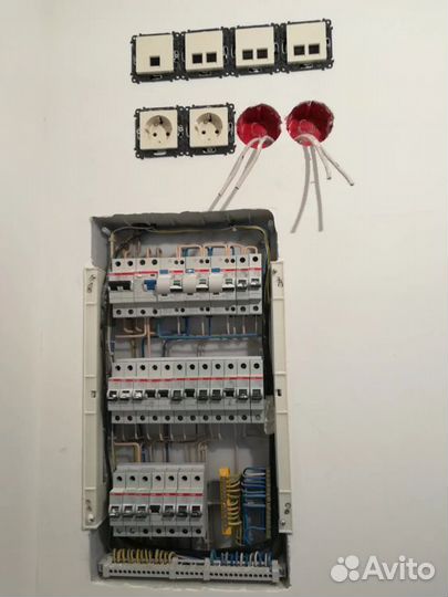 Электромонтаж Штробление без пыли Замена проводки