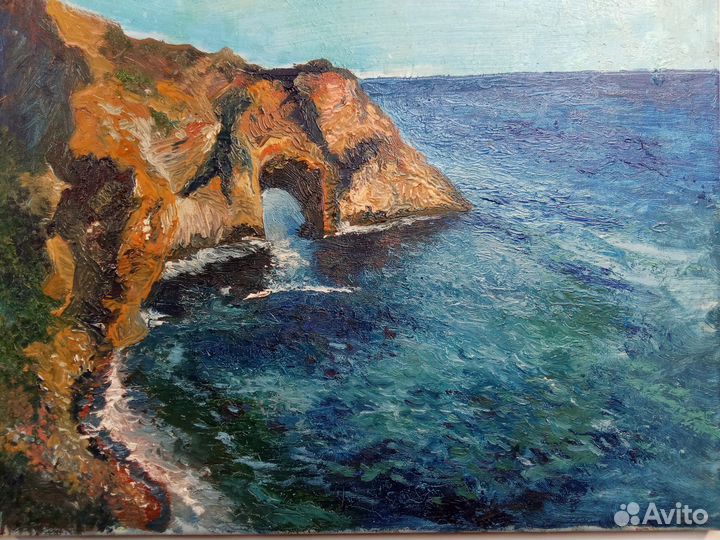 Картина маслом на холсте пейзаж,50х40