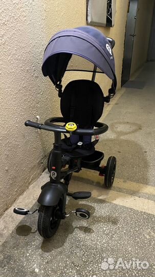 Трехколесный велосипед qplay rito с ручкой