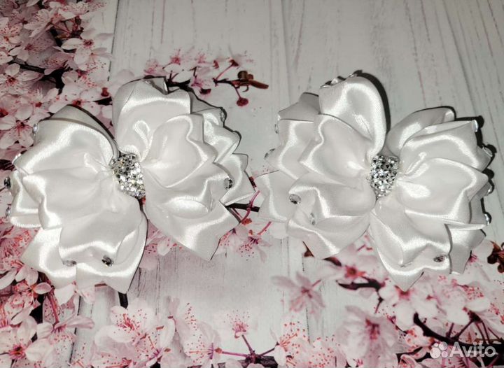 Бантики ручной работы, банты для школы нарядные