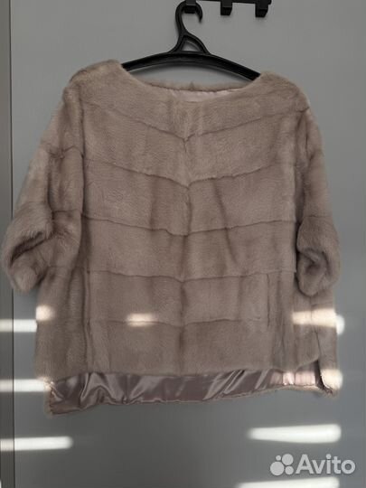 Норковое пончо новое