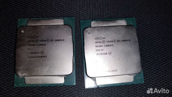 Intel Xeon E5-2603v3 и E5-2609v2