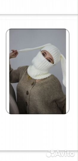 Балаклава шапка женская зима/весна с ушами