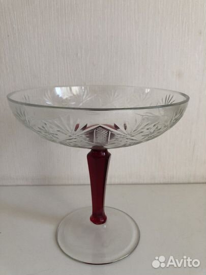 Ваза для фруктов на ножке СССР
