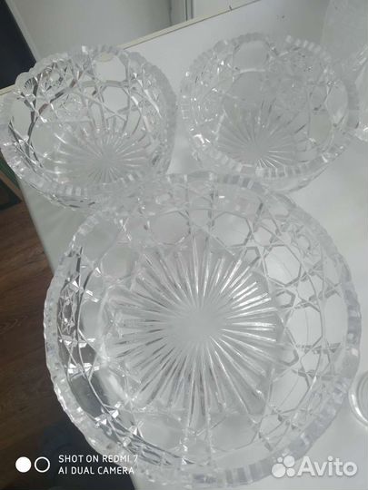 Салатник хрустальный