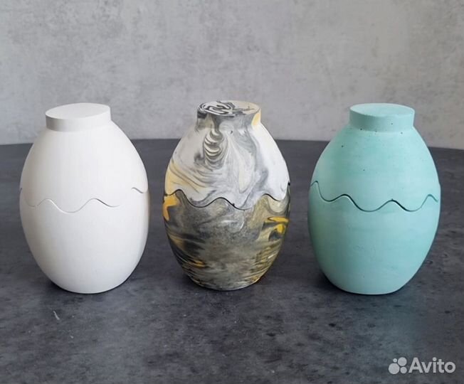 Свеча в гипсе 