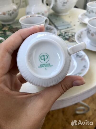 Сервиз кофейный Кольдиц Фарфор из гдр
