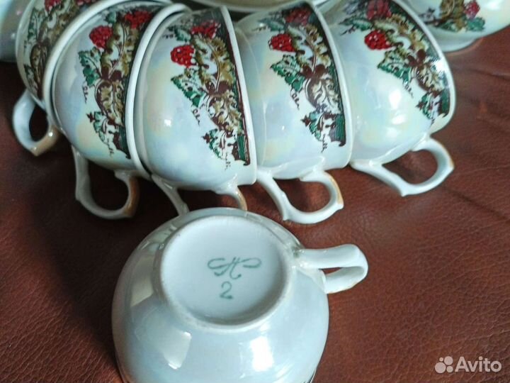 Сервиз кофейный СССР Полонский фарфоровый завод