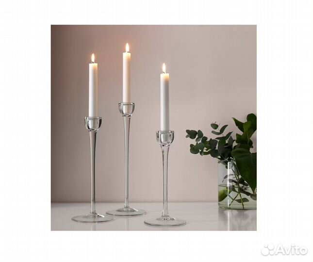 Неароматическая свеча неоплывающая Джубл Икеа