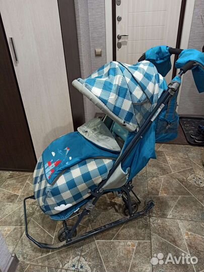 Детские санки коляска бу