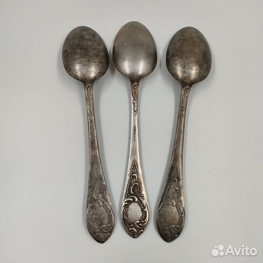 Набор из 3-х столовых ложек с растительным декором