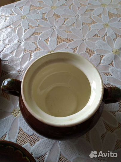 Чайный сервиз зик, Майолика, декор, СССР, антиквар