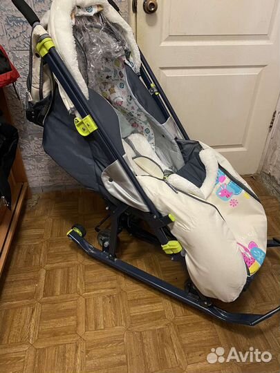 Детские санки коляска