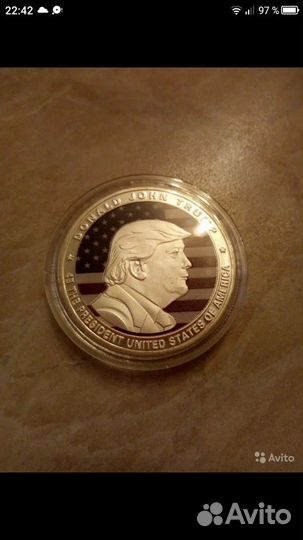 Монета коллекционная сувенирная США