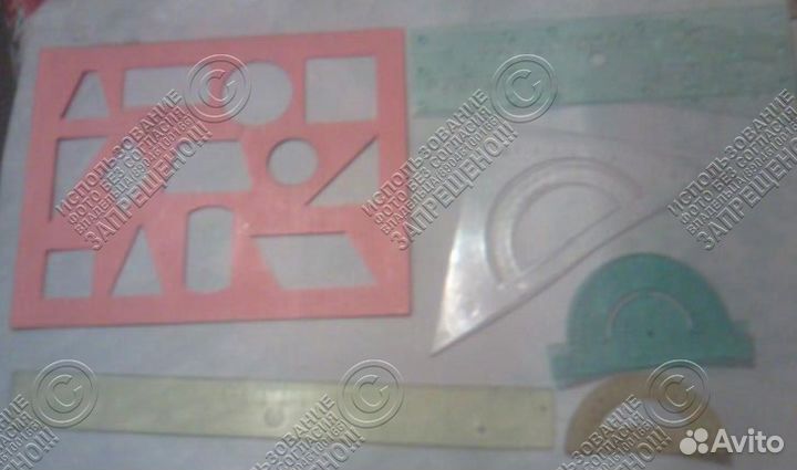 Линейки, треугольники, бумага д/рисования, глобус