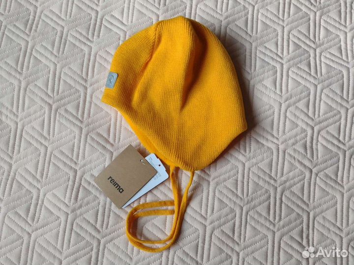 Новая зимняя шапка 52 Reima мальчик желтая