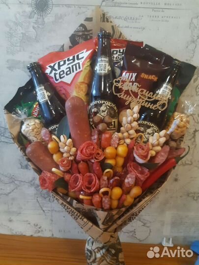 Мужские букеты съедобные