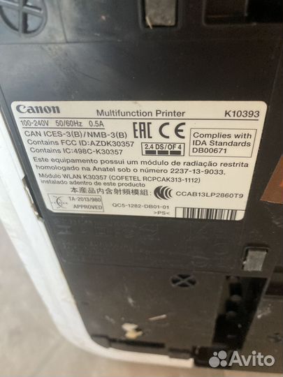 Мфу canon K10393 на запчасти без кабеля