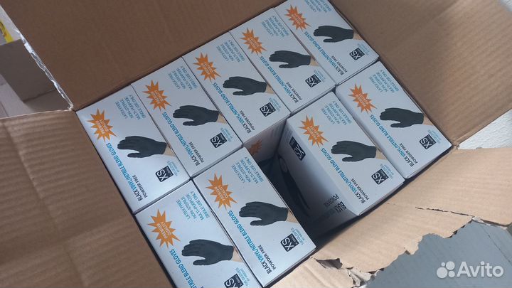 Перчатки нитрил-виниловые wally plastic