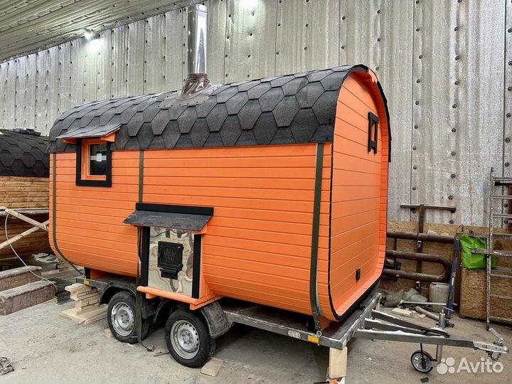 Баня бочка квадро на заказ