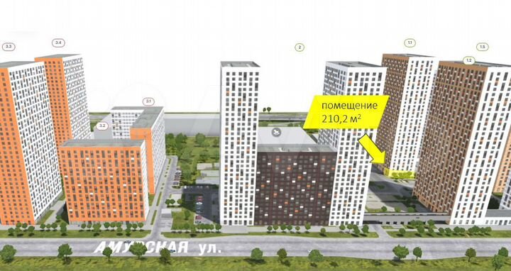 ЖК Амурский парк 210.2 м²