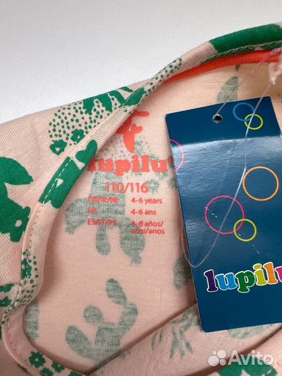 Футболка для девочки 110 116 lupilu