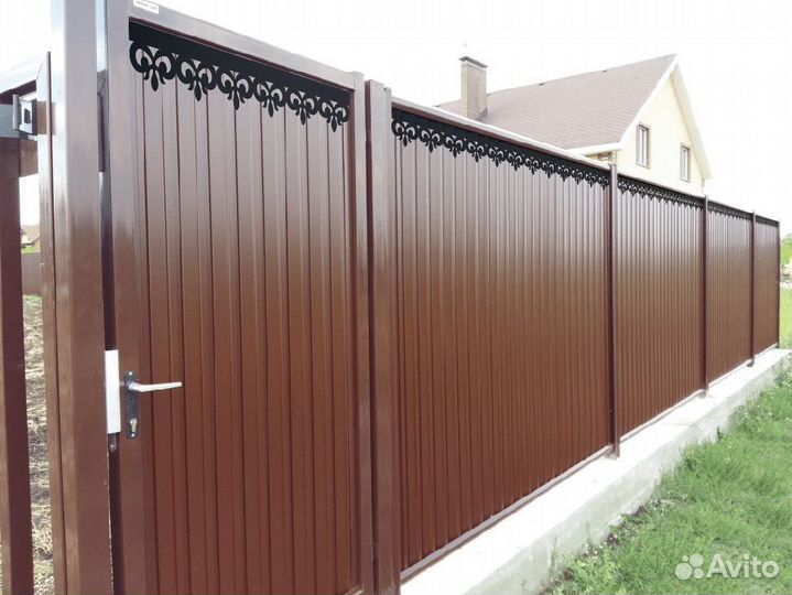 Заборы из профлиста