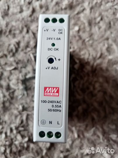Блок питания MDR-20-24, 24В,1А,24Вт