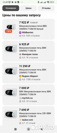 Микроволновая печь BBK