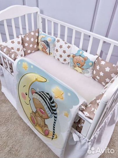 Бортики в детскую кроватку