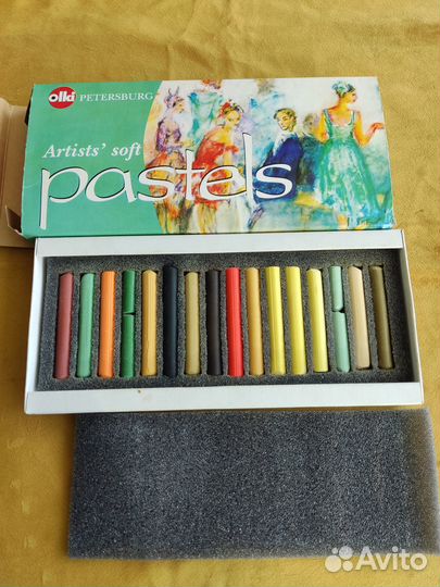 Пастель для рисования 16 цветов