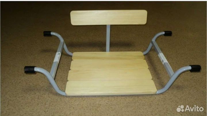 Сидение для ванной раздвижное (со спинкой)