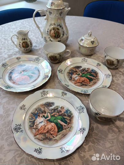 Чайный сервиз ГДР кахла