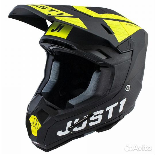 Шлем кроссовый just1 J22 Carbon Adrenaline черный