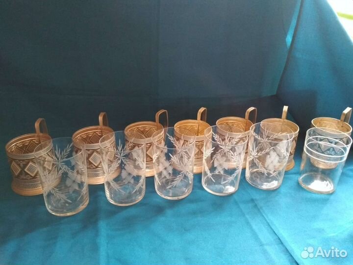 Хрустальные рюмки,стаканы,подстаканники СССР