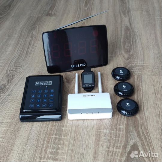 Кнопка вызова персонала, часы, табло, пуль, репите