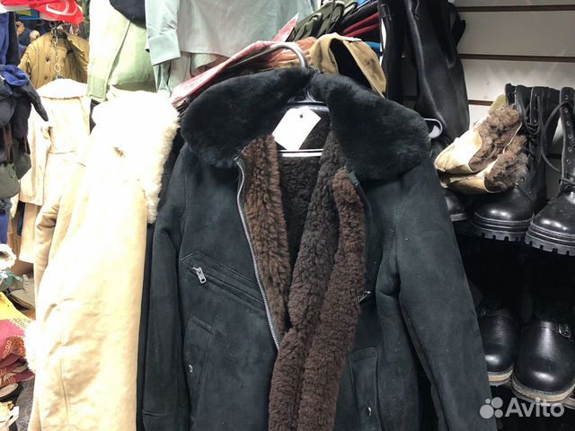 Дубленка летная укороченная летная меховая куртка