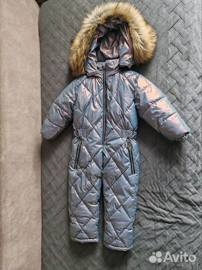 Детский зимний комбинезон на девочку 90-98