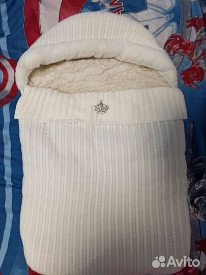 Конверт на выписку, люлька и нарядный комбинезон