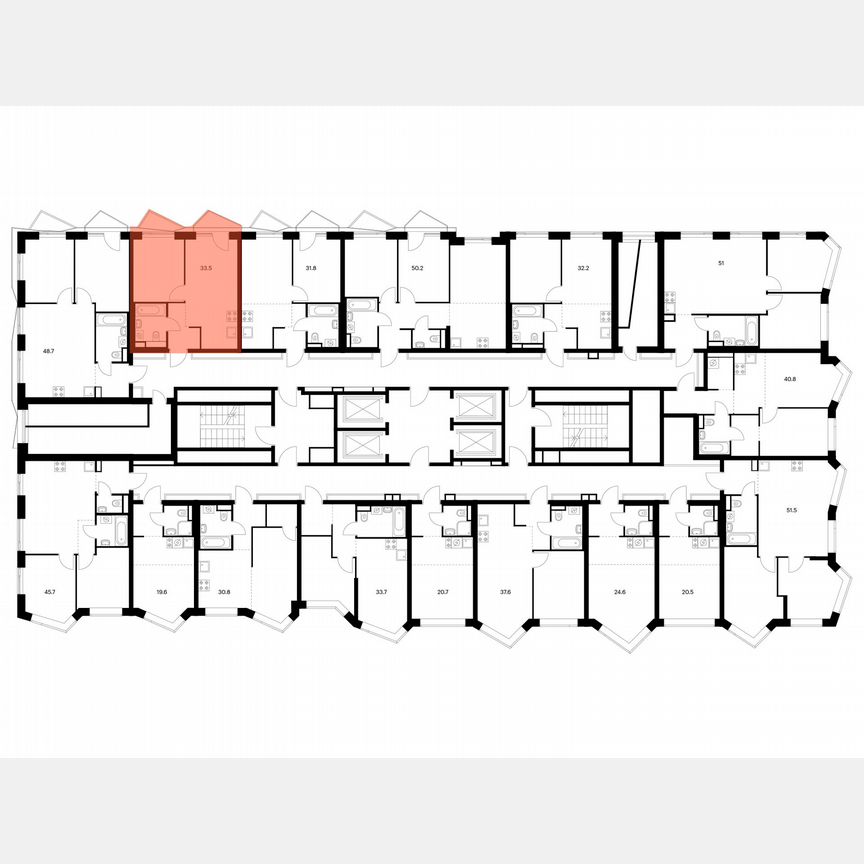 1-к. квартира, 33,5 м², 4/31 эт.
