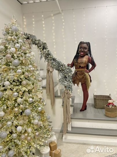 Ростовая кукла шуточный стриптиз мулатка