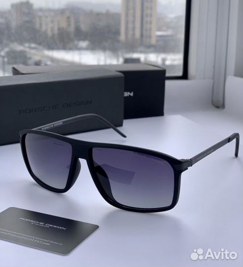 Очки porsche design черные поляризационные