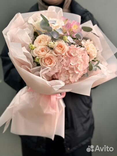 Цветы и букеты гортензии розы с доставкой