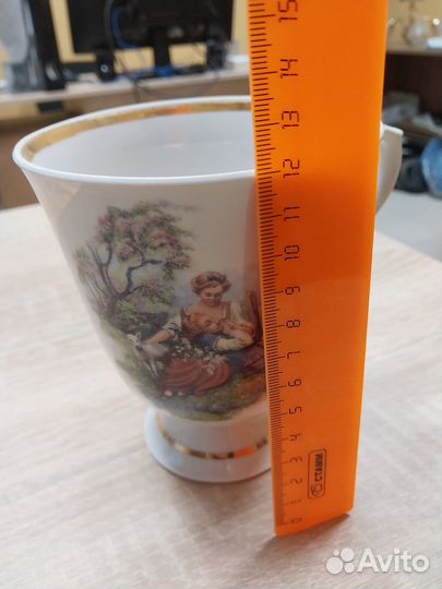 Бокал с блюдцем Дулево 2001 г 600 мл (оригинал)