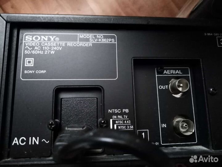 Видеомагнитофон sony hi fi