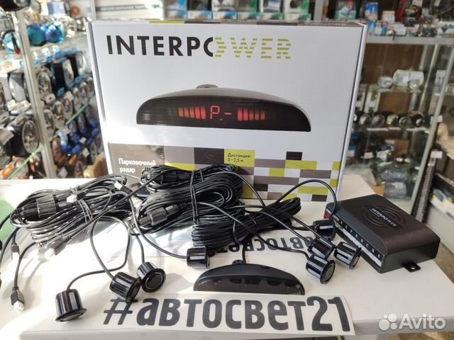 Парктроник на 8 датчиков Interpower IP-816 19мм