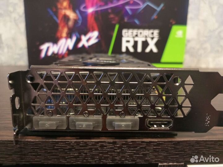 Видеокарта Inno3D GeForce RTX 3050 twin X2 8гб