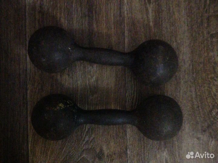 Гантели, тренажер для пресса