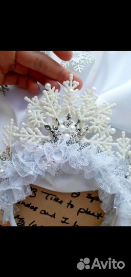 Ободок,корона снежинка