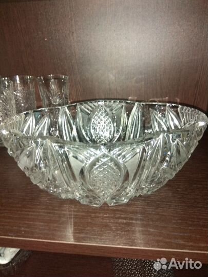 Салатники (вазы) хрустальные